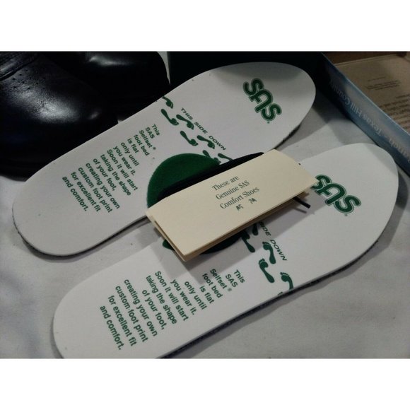 SAS Freetime Free Time Black Leather Lace Up 12 M - Picture 7 of 8